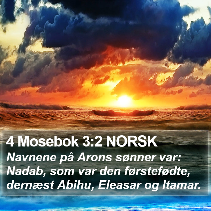 4 Mosebok 3:2 NORSK Bible Study