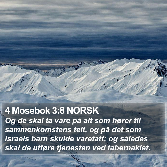 4 Mosebok 3:8 NORSK Bible Study