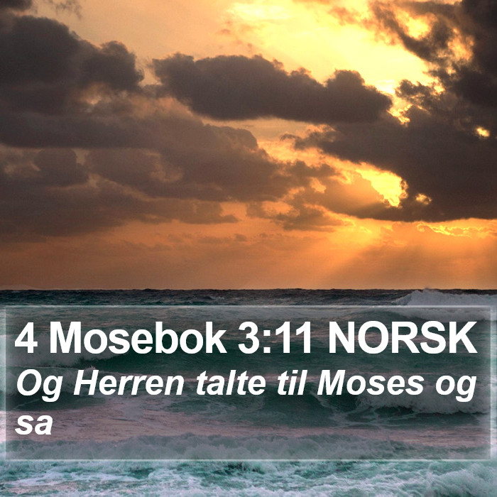 4 Mosebok 3:11 NORSK Bible Study