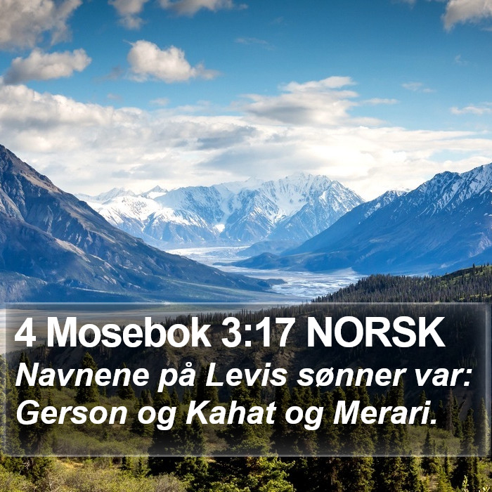 4 Mosebok 3:17 NORSK Bible Study