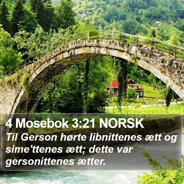 4 Mosebok 3:21 NORSK Bible Study