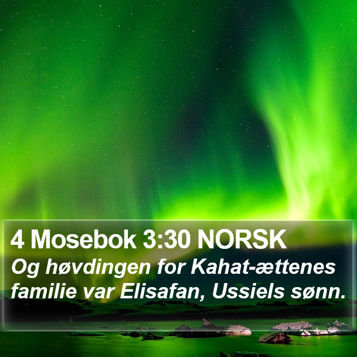 4 Mosebok 3:30 NORSK Bible Study