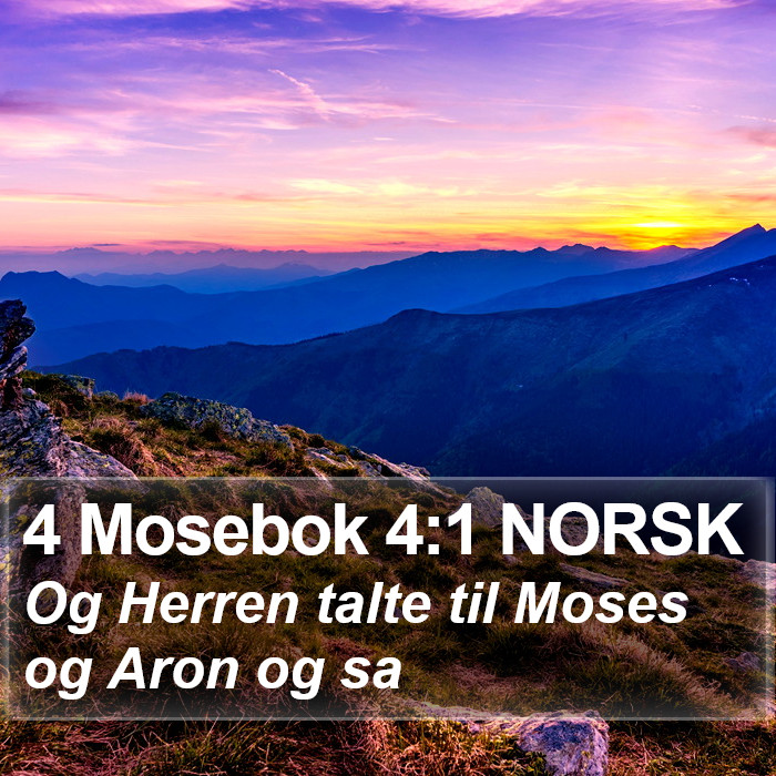 4 Mosebok 4:1 NORSK Bible Study