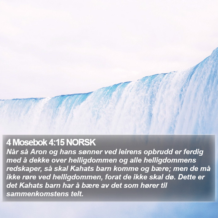 4 Mosebok 4:15 NORSK Bible Study