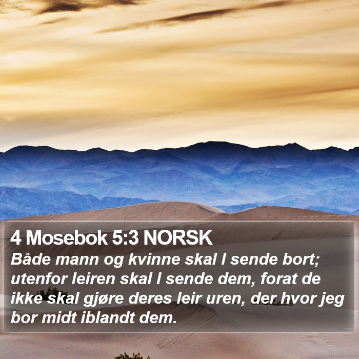 4 Mosebok 5:3 NORSK Bible Study