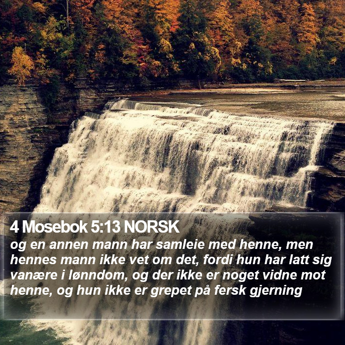 4 Mosebok 5:13 NORSK Bible Study