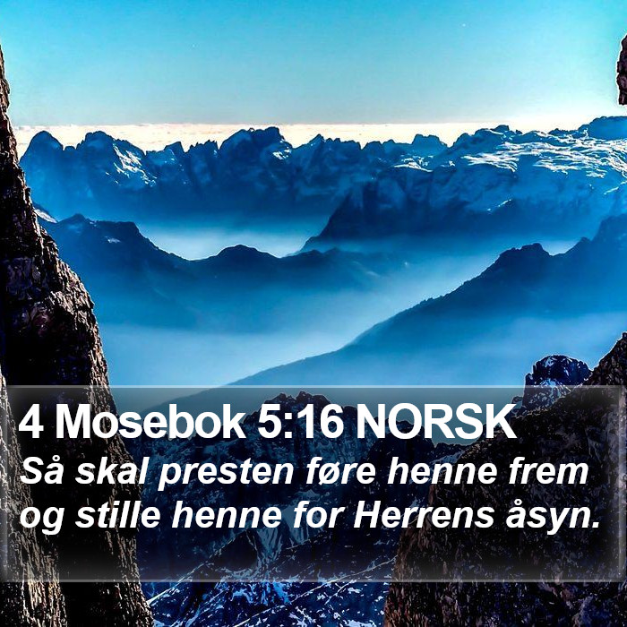 4 Mosebok 5:16 NORSK Bible Study