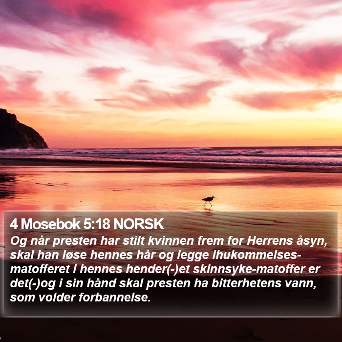 4 Mosebok 5:18 NORSK Bible Study