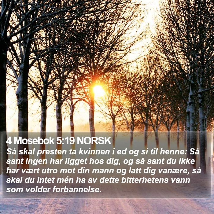 4 Mosebok 5:19 NORSK Bible Study