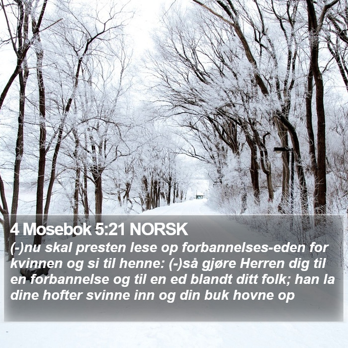 4 Mosebok 5:21 NORSK Bible Study