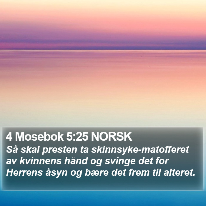 4 Mosebok 5:25 NORSK Bible Study