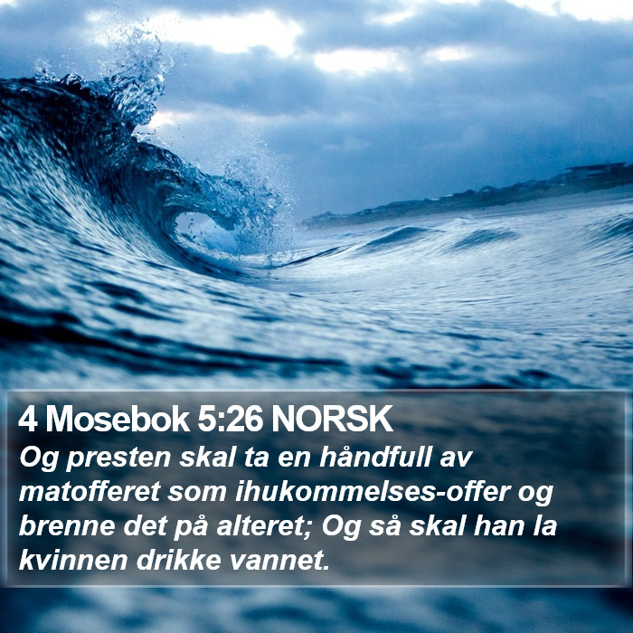 4 Mosebok 5:26 NORSK Bible Study