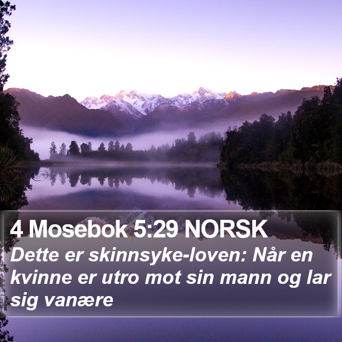 4 Mosebok 5:29 NORSK Bible Study