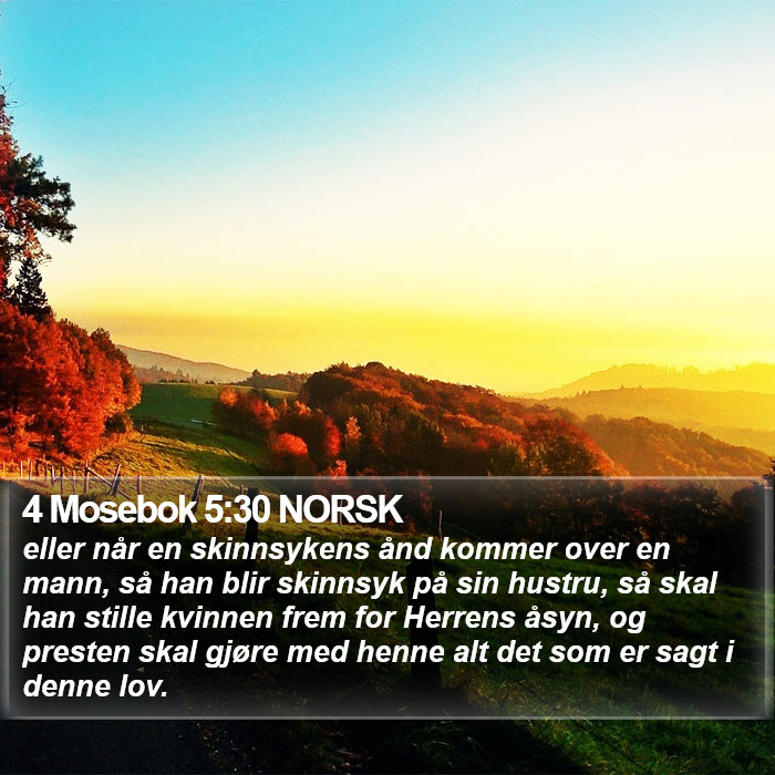 4 Mosebok 5:30 NORSK Bible Study