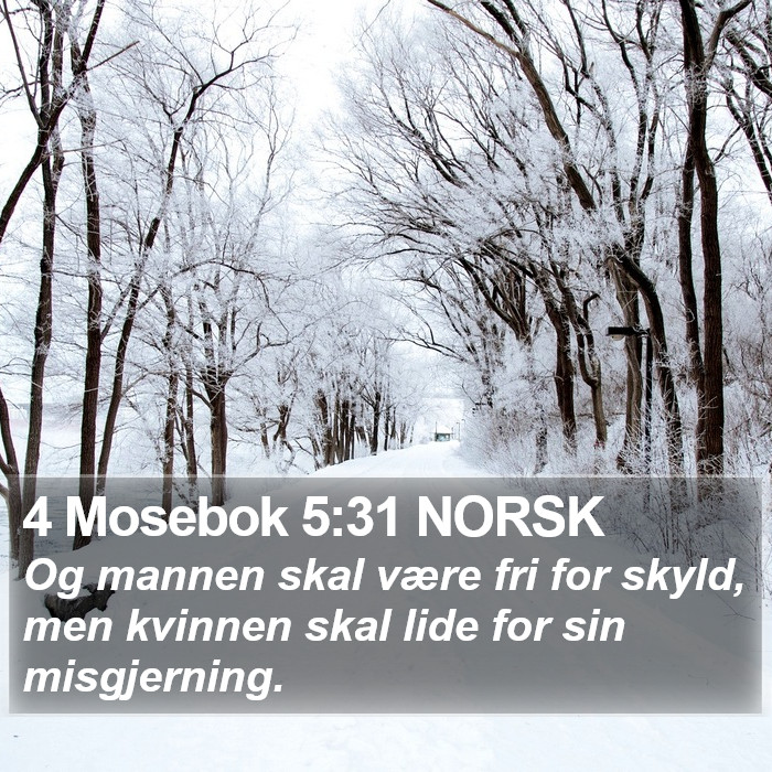 4 Mosebok 5:31 NORSK Bible Study