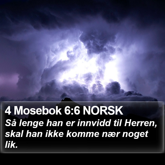 4 Mosebok 6:6 NORSK Bible Study