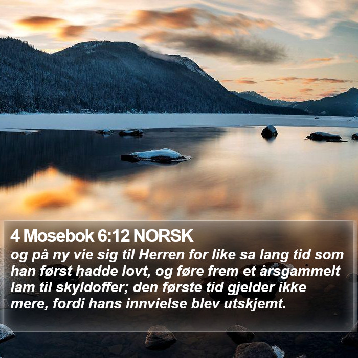 4 Mosebok 6:12 NORSK Bible Study