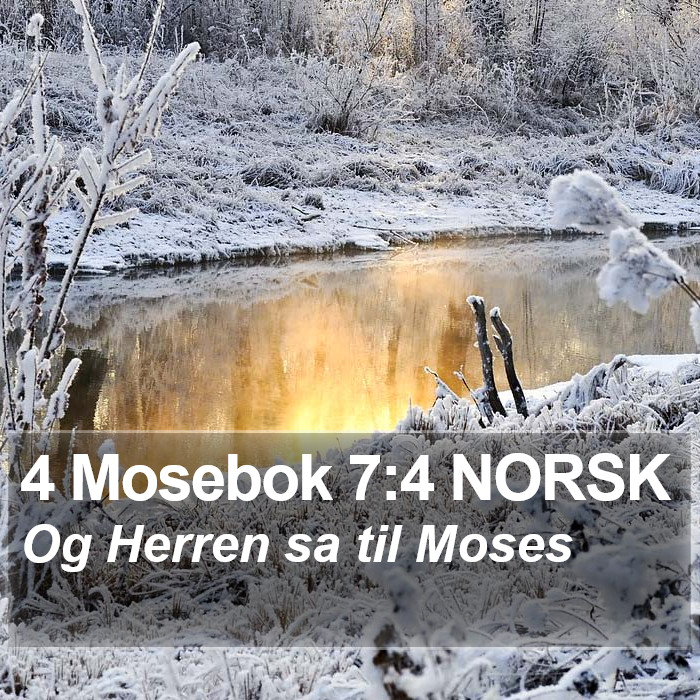 4 Mosebok 7:4 NORSK Bible Study