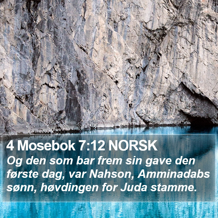 4 Mosebok 7:12 NORSK Bible Study