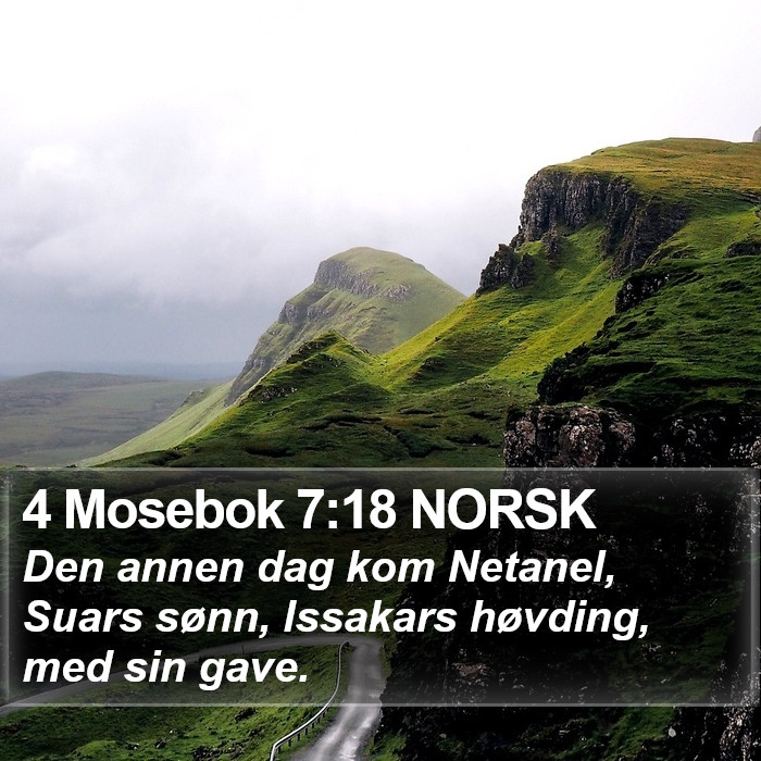 4 Mosebok 7:18 NORSK Bible Study