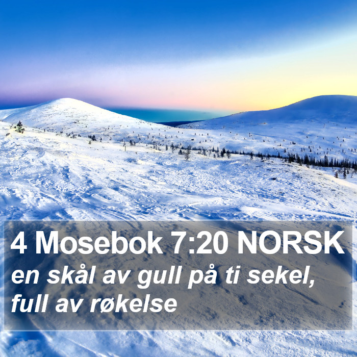 4 Mosebok 7:20 NORSK Bible Study