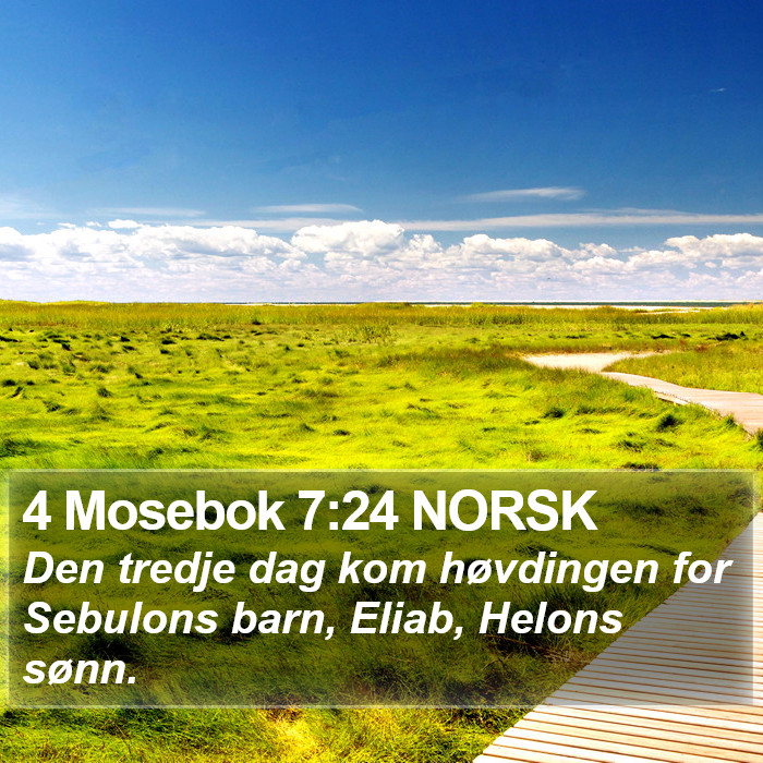 4 Mosebok 7:24 NORSK Bible Study