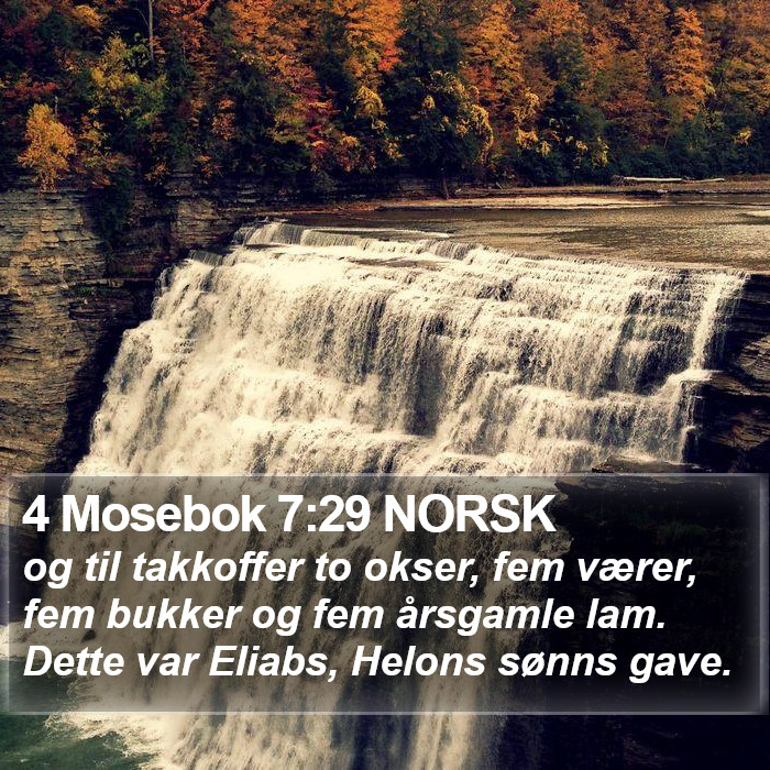 4 Mosebok 7:29 NORSK Bible Study