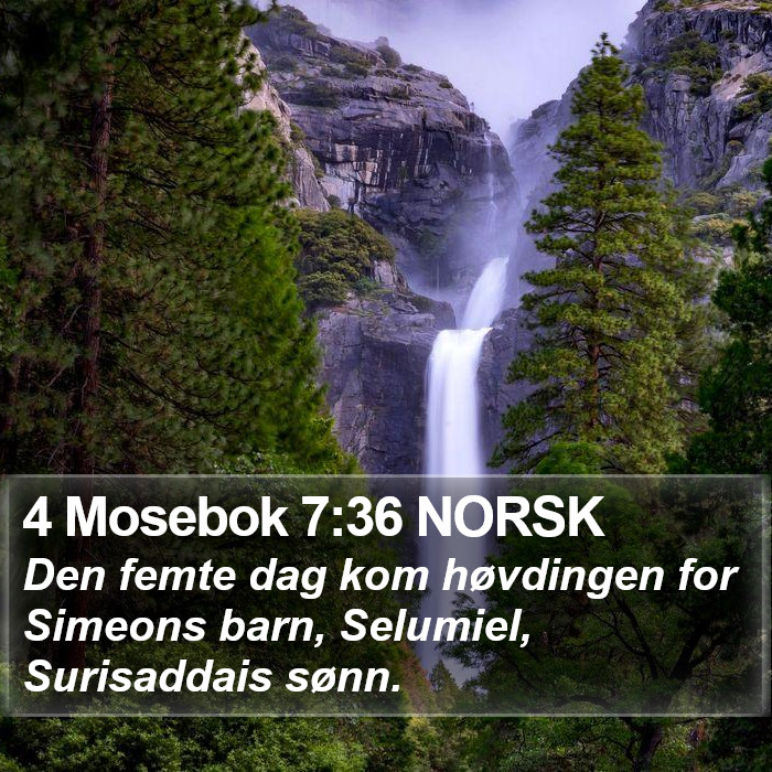 4 Mosebok 7:36 NORSK Bible Study