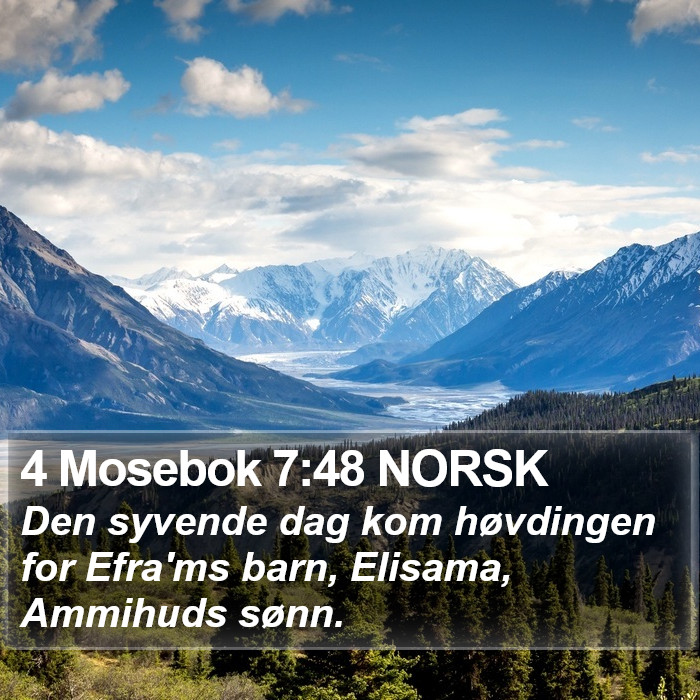 4 Mosebok 7:48 NORSK Bible Study