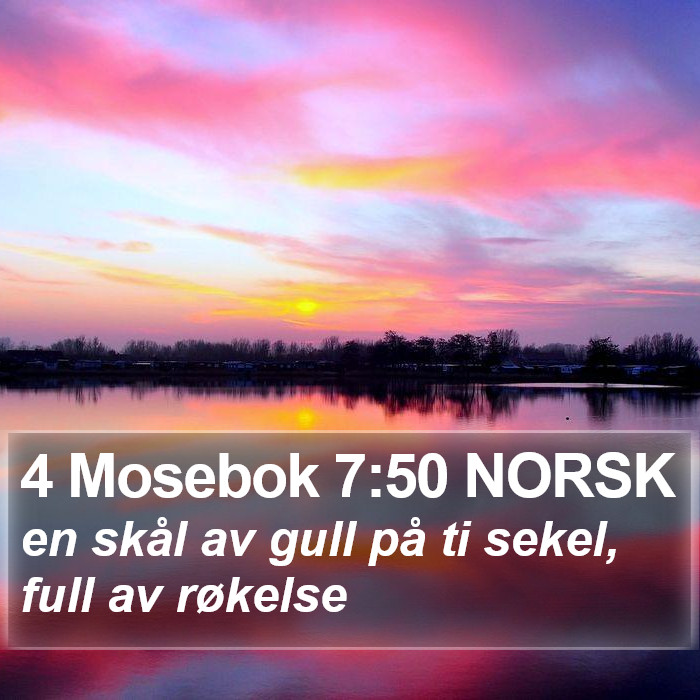 4 Mosebok 7:50 NORSK Bible Study