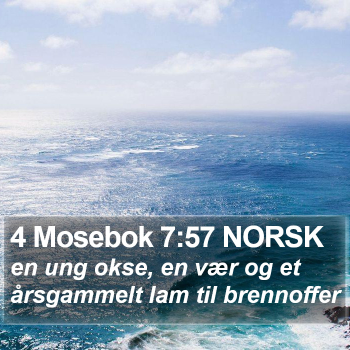 4 Mosebok 7:57 NORSK Bible Study