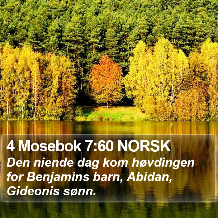 4 Mosebok 7:60 NORSK Bible Study