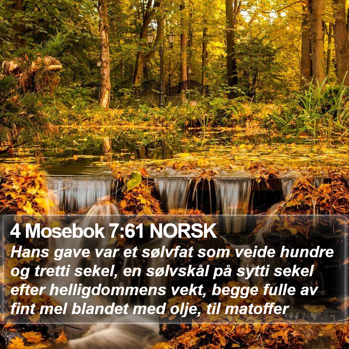 4 Mosebok 7:61 NORSK Bible Study