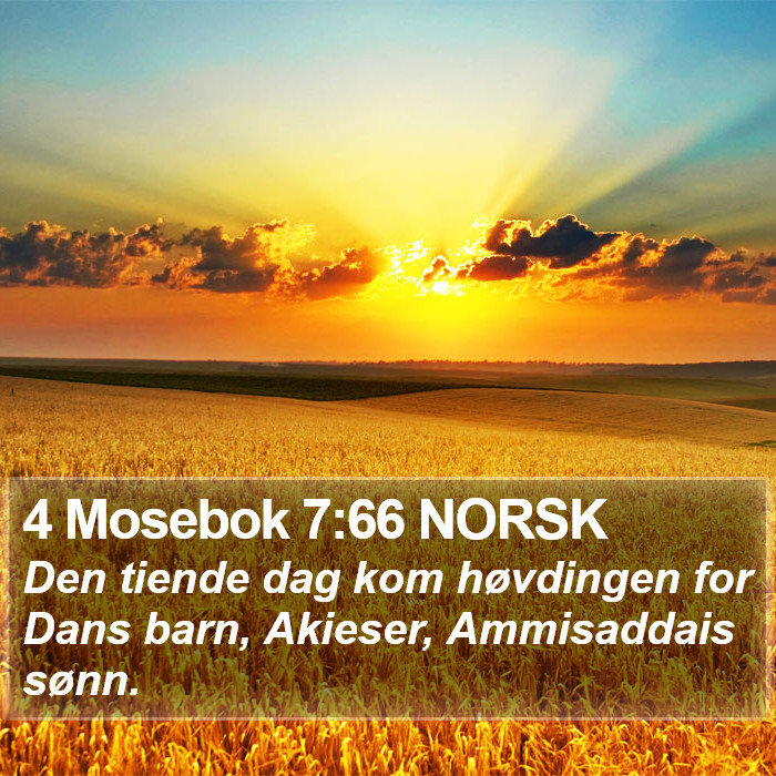 4 Mosebok 7:66 NORSK Bible Study