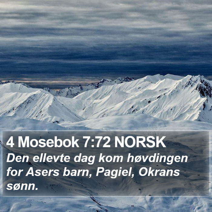 4 Mosebok 7:72 NORSK Bible Study