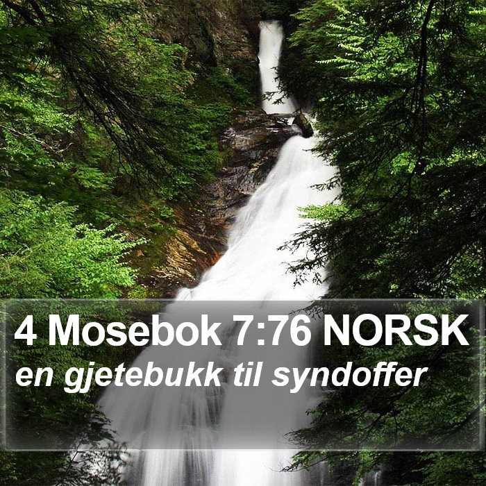 4 Mosebok 7:76 NORSK Bible Study