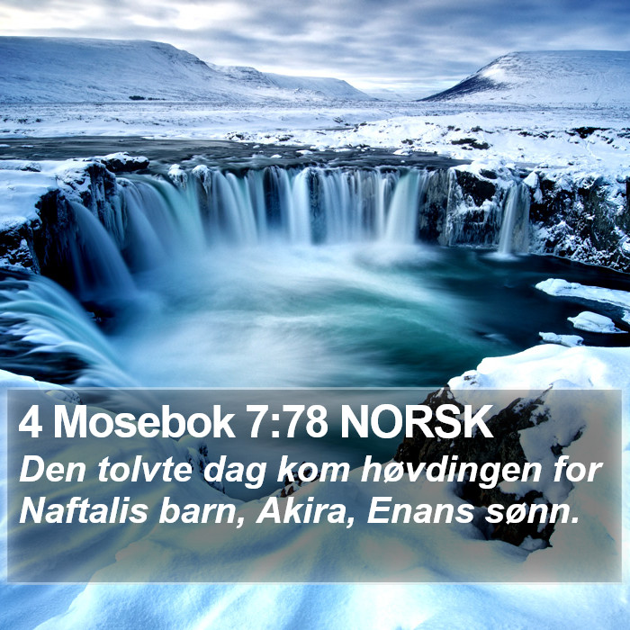 4 Mosebok 7:78 NORSK Bible Study