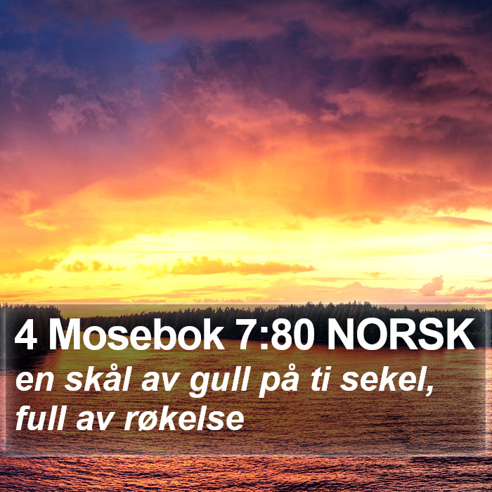 4 Mosebok 7:80 NORSK Bible Study