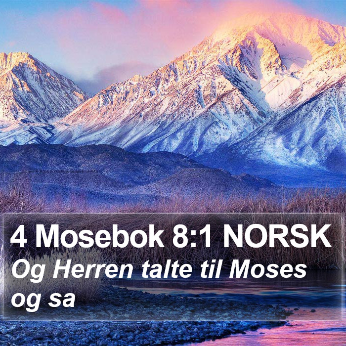 4 Mosebok 8:1 NORSK Bible Study