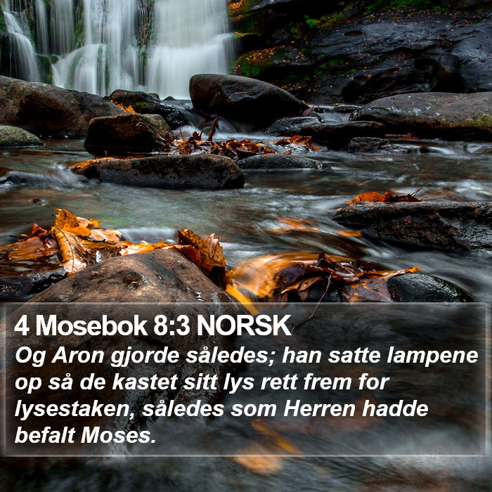 4 Mosebok 8:3 NORSK Bible Study