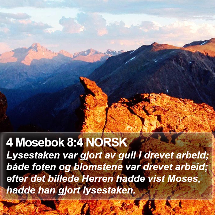 4 Mosebok 8:4 NORSK Bible Study