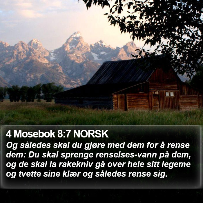 4 Mosebok 8:7 NORSK Bible Study