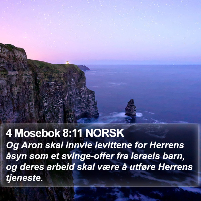 4 Mosebok 8:11 NORSK Bible Study