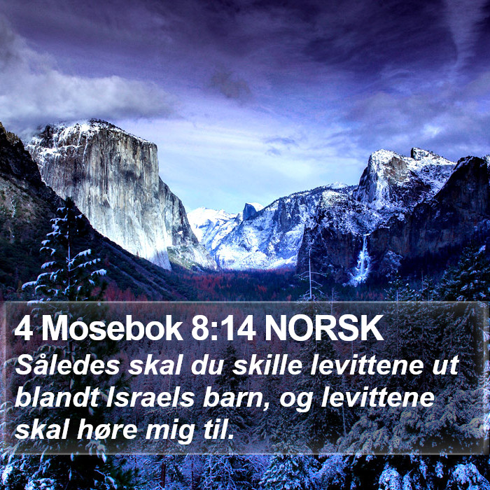 4 Mosebok 8:14 NORSK Bible Study