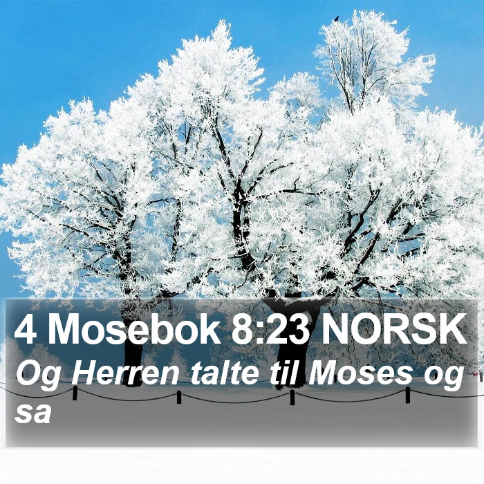 4 Mosebok 8:23 NORSK Bible Study