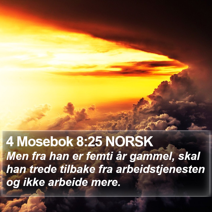 4 Mosebok 8:25 NORSK Bible Study