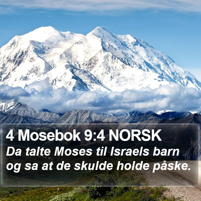 4 Mosebok 9:4 NORSK Bible Study