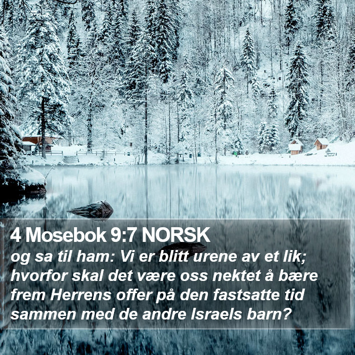 4 Mosebok 9:7 NORSK Bible Study