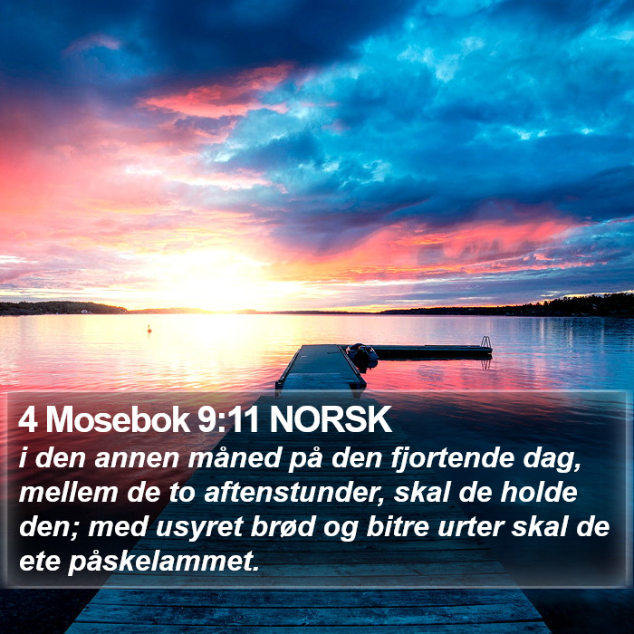 4 Mosebok 9:11 NORSK Bible Study