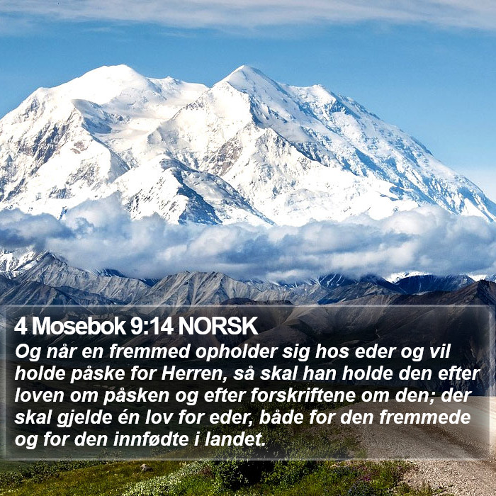 4 Mosebok 9:14 NORSK Bible Study